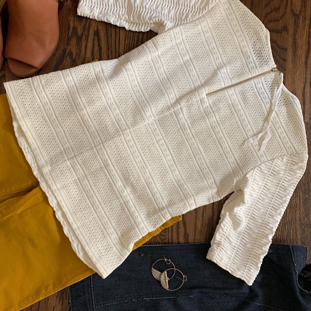 Rag and Bone Ivory Knit Top Small (fits like XS) - Picture 5 of 7